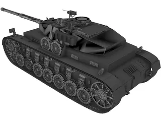Panzer 3D Model preview