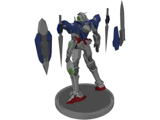 Gundam Exia 3D Model preview