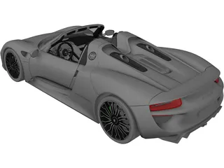 Porsche 918 Spyder (2014) 3D Model preview