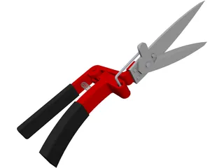 Garden Scissors 3D Model preview