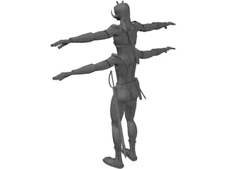 Tars Tarkas Thark of Barsoom 3D Model preview