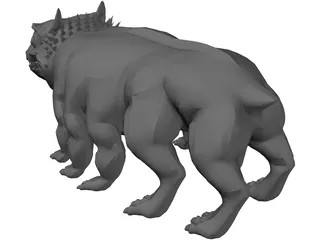 Woola the Barsoomian Calot 3D Model preview