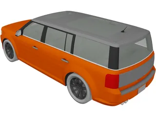 Ford Flex (2009) 3D Model preview