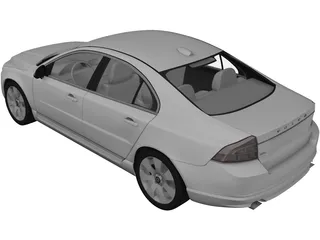 Volvo S80 (2011) 3D Model preview