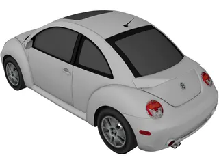 Volkswagen Beetle 3D Model preview
