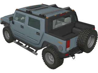 Hummer H2 3D Model preview