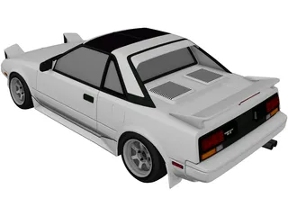 Toytota MR2 Mk1 (1984) 3D Model preview