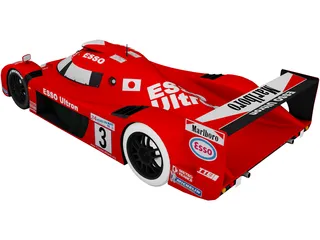Toyota GT1 TS020 3D Model preview