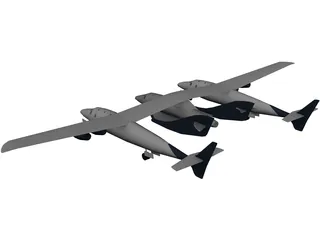 Virgin Galactic 3D Model preview