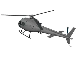 Eurocopter AS-350 Ecureuil 3D Model preview
