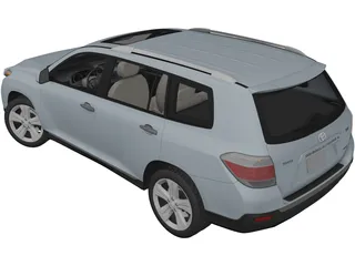 Toyota Highlander (2011) 3D Model preview