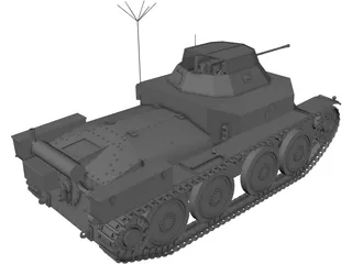 Aufklärungspanzer 38 3D Model preview