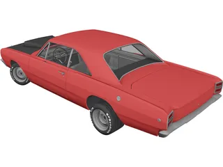 Dodge Dart HEMI Super Stock (1968) 3D Model preview