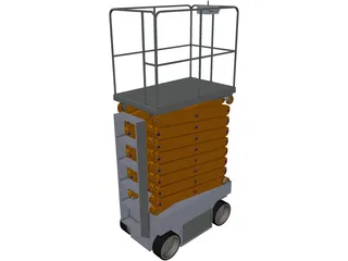 Scissor Lift 3D Model preview