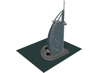 Burj al-Arab 3D Model preview
