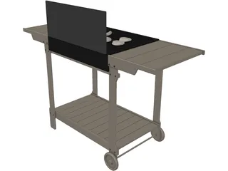 Barbeque Pit 3D Model preview