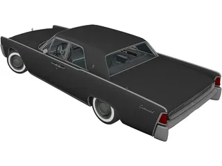Lincoln Continental Sedan (1962) 3D Model preview
