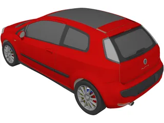 Fiat Punto (2012) 3D Model preview