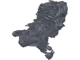 Vaz 21083 Engine 3D Model preview