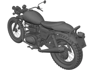 Yamaha 350 Custom 3D Model preview