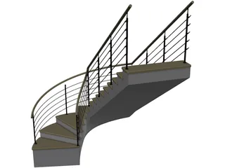 Stair 3D Model preview