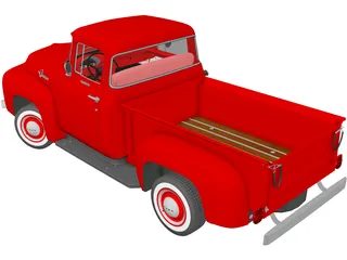 Ford F-100 (1956) 3D Model preview