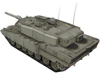 Leopard 2 A7 3D Model preview