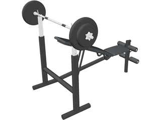 Flex Classic Seated Fitness Strenght 3D Model preview