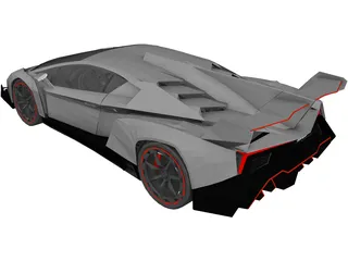 Lamborghini Veneno (2013) 3D Model preview