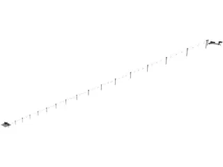 Cableway 3D Model preview