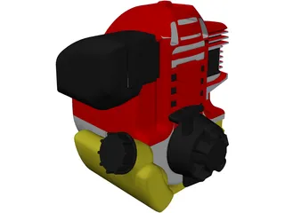 Honda GK100 Engine 3D Model preview