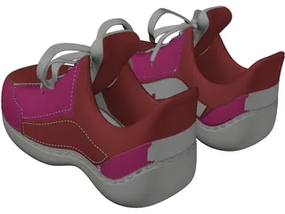 Reebok Sports Footwear 3D Model preview