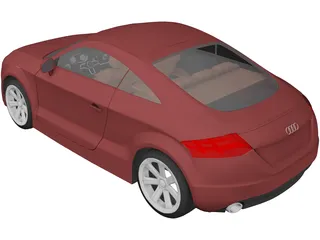 Audi TT (2015) 3D Model preview