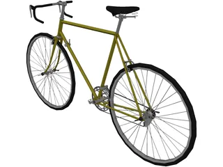 Road Bike 3D Model preview