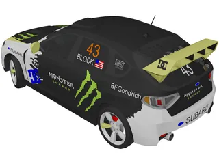Subaru Impreza WRX STi Ken Block 3D Model preview