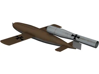 V-1 Buzz Bomb 3D Model preview
