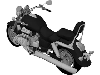 Honda Valkyrie F6C 3D Model preview