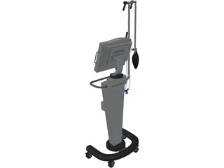 Hospital Ventilator 3D Model preview