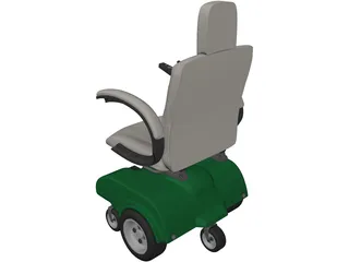 Power Wheelchair 3D Model preview