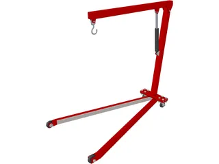 Workshop Crane 3D Model preview