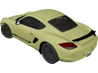 Porsche Cayman R (2012) 3D Model preview