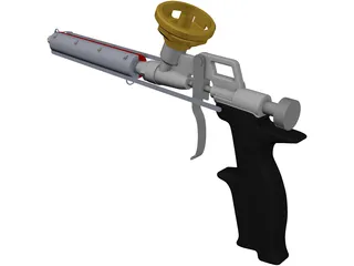 Foam Gun 3D Model preview