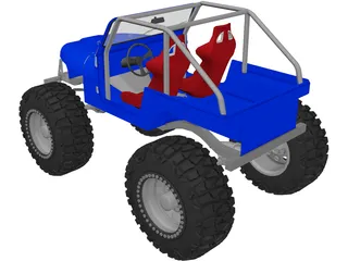 Jeep CJ5 Rock Crawler (1975) 3D Model preview
