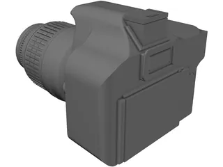 Nikon D5200 3D Model preview