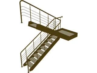 Stairs 3D Model preview