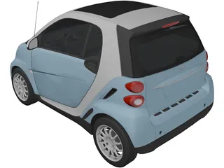Smart ForTwo [W451] (2011) 3D Model preview