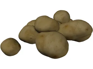 Potatoes 3D Model preview