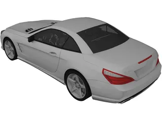 Mercedes-Benz SL500 3D Model preview