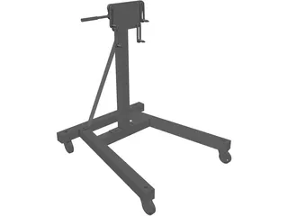 Engine Stand 3D Model preview