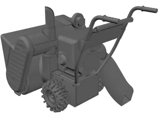Snow Blower 3D Model preview